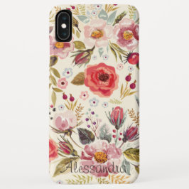  Wilde Floral Pattern Name Girl Case-Mate iPhone Case
