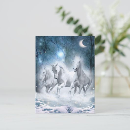 Wilde flurry briefkaart (Staand voorkant)