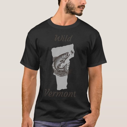 Wilde forel uit Vermont T-shirt (Voorkant)