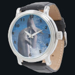 Wilde fotografie-Dolfijnen Horloge<br><div class="desc">Het pols kijkt naar paar dolfijnen die u met om het even welke tekst van uw keus kunt aanpassen. Als u hulp nodig hebt bij het aanpassen,  kunt u contact met ons opnemen via de link op deze pagina. dolfijnfotografie in het wild</div>