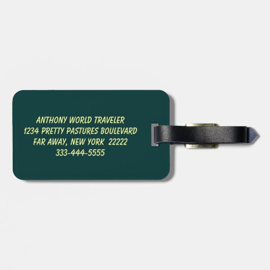 Wilde frambozen bagagelabel (Achterkant horizontaal)