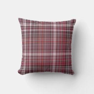 Wilde frambozen Crimson Red Plaid Kussen