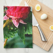 Wilde frambozen theedoek (Quarter Fold)