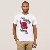 wilde frambozenkat t-shirt (Voorkant volledig)