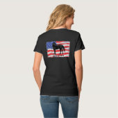 Wilde & Free American Wild Horse V Neck T-shirt (Achterkant volledig)