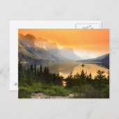 Wilde gans eiland in het nationaal park Glacier Briefkaart (Voorkant / Achterkant)