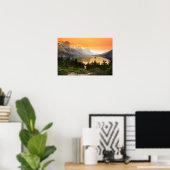 Wilde gans eiland in het nationaal park Glacier Poster (Thuiskantoor)