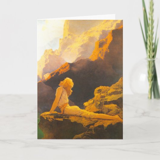 "Wilde Ganzen", door Maxfield Parrish Kaart (Voorkant)