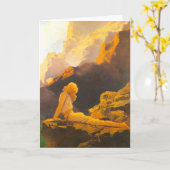 "Wilde Ganzen", door Maxfield Parrish Kaart (Gele Bloem)