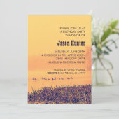 Wilde ganzen op Foggy Lake verjaardagsfeestje Kaart (Staand voorkant)