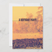 Wilde ganzen op Foggy Lake verjaardagsfeestje Kaart (Achterkant)