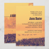 Wilde ganzen op Foggy Lake verjaardagsfeestje Kaart (Voorkant / Achterkant)