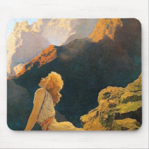 Wilde ganzen van Maxfield Parrish Muismat