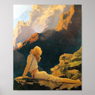 Wilde ganzen van Maxfield Parrish Poster