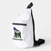 Wilde Geest Beren Silhouet | Rustieke Bos Sling Bag (Rechterhoek)