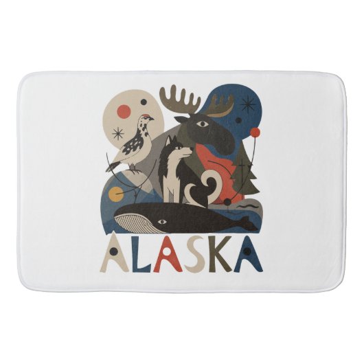 Wilde geest van Alaska Badmat (Voorkant)