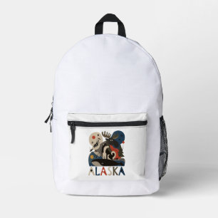 Wilde geest van Alaska Bedrukte Rugzak