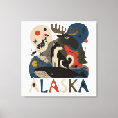 Wilde geest van Alaska Canvas Afdruk (Voorkant)