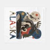 Wilde geest van Alaska Fleece Deken (Voorkant (Horizontaal))