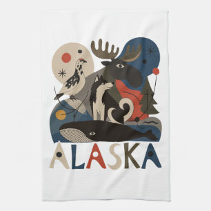 Wilde geest van Alaska Theedoek
