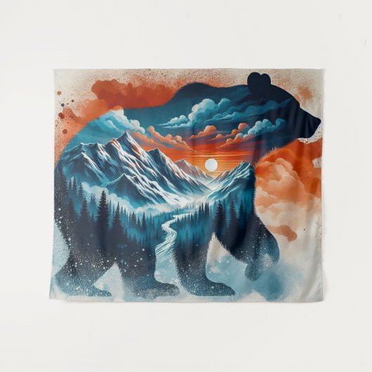 Wilde geest van binnen wandkleed (Voorkant (horizontaal))