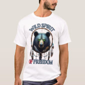 "WILDE GEEST VAN VRIJHEID" T-SHIRT (Voorkant)