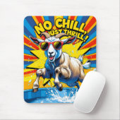 Wilde Geit Zomer Retro Pool Spetter Muismat (Met muis)