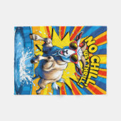 Wilde Geit Zomer Retro Poolsplash  Fleece Deken (Voorkant (Horizontaal))
