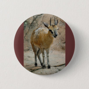 Wilde geiten ronde button 5,7 cm