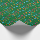 Wilde gekko reptile eco-natuur cadeaupapier (Hoek)