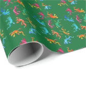 Wilde gekko reptile eco-natuur cadeaupapier (Rol Hoek)