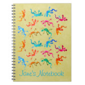 Wilde gekko reptile eco-natuur notitieboek (Voorkant)