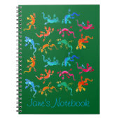 Wilde gekko reptile eco-natuur notitieboek (Voorkant)