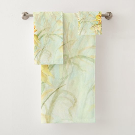 Wilde Gele Bloemen Bad Handdoek (Insitu)