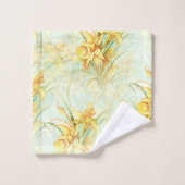 Wilde Gele Bloemen Bad Handdoek (Wasdoekje)