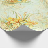 Wilde gele bloemen cadeaupapier (Hoek)