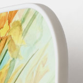 Wilde gele bloemen pickleball paddle (Links Detail)