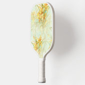Wilde gele bloemen pickleball paddle (Links)