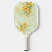 Wilde gele bloemen pickleball paddle (Achterkant)