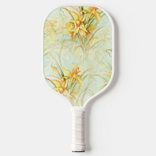 Wilde gele bloemen pickleball paddle (Voorkant)