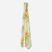 Wilde gele bloemen stropdas (Achterkant)