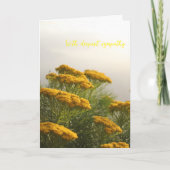 Wilde Gele Bloemen Zuid-Afrika Misty Weather Kaart (Voorkant)