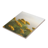 Wilde Gele Bloemen Zuid-Afrika Misty Weather Tegeltje (Zijkant)