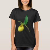 Wilde Gele Dame Slipper Orchid Flower T-shirt (Voorkant)