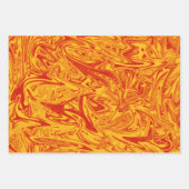 Wilde, gele en Oranje omlooppapier Inpakpapier Vel (Voorkant 3)