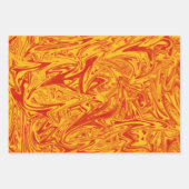 Wilde, gele en Oranje omlooppapier Inpakpapier Vel (Voorkant)