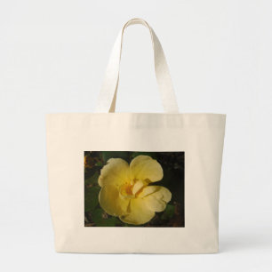 Wilde Gele Rose Grote Tote Bag