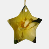 Wilde Gele Rose Keramisch Ornament (Rechts)