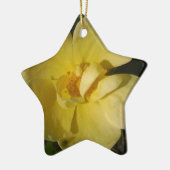 Wilde Gele Rose Keramisch Ornament (Links)