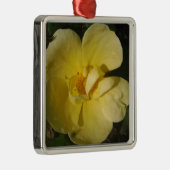 Wilde Gele Rose Metalen Ornament (Rechts)
